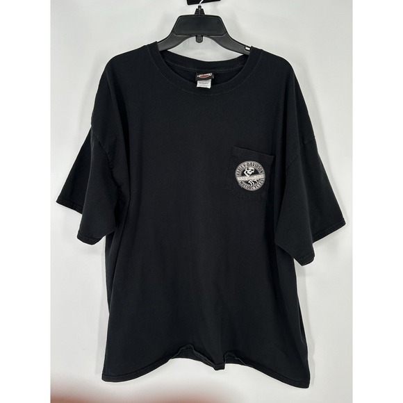 Harley Davidson Biker To The Bone Skull Flame Fire Wings Eagle Rochelle Park 3XL - Picture 1 of 7